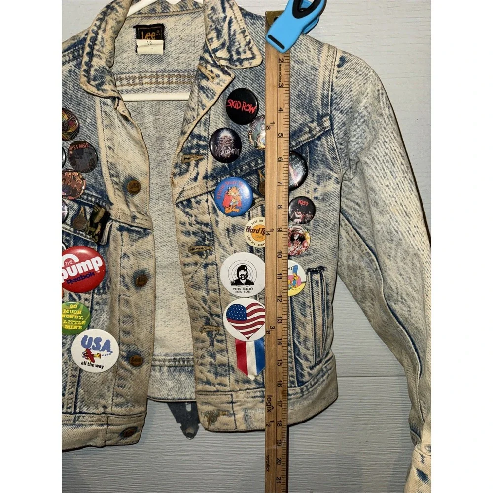 Vintage Lee Jacket Youth 12 80s USA Vintage Button Out One Of A Kind
